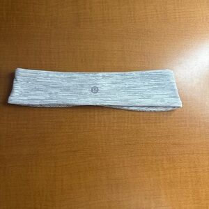 lululemon athletica Gray Ribbed Headband